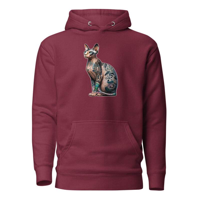 Majestätische Sphynx-Katze Unisex-Kapuzenpullover