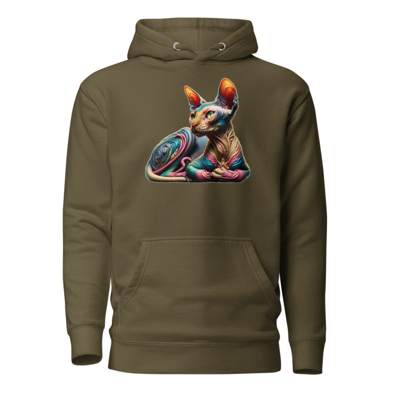 Psychedelische Sphinxkatze Unisex-Hoodie