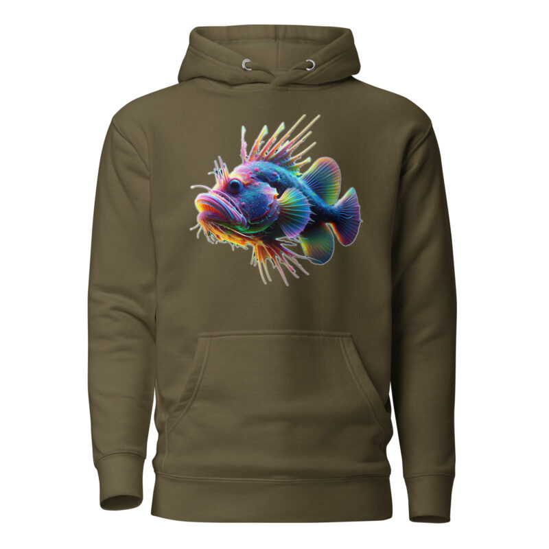 Neon-Stachel-Fisch Unisex-Hoodie
