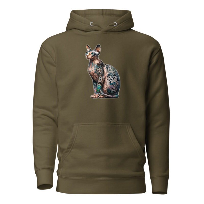 Majestätische Sphynx-Katze Unisex-Kapuzenpullover