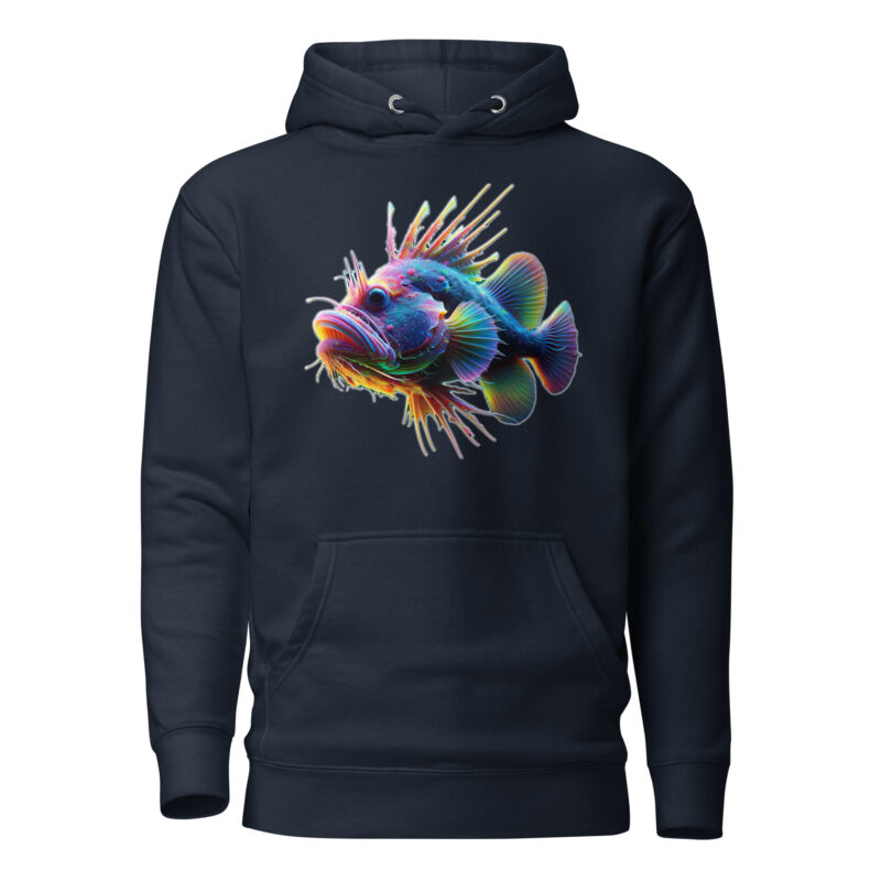 Neon-Stachel-Fisch Unisex-Hoodie