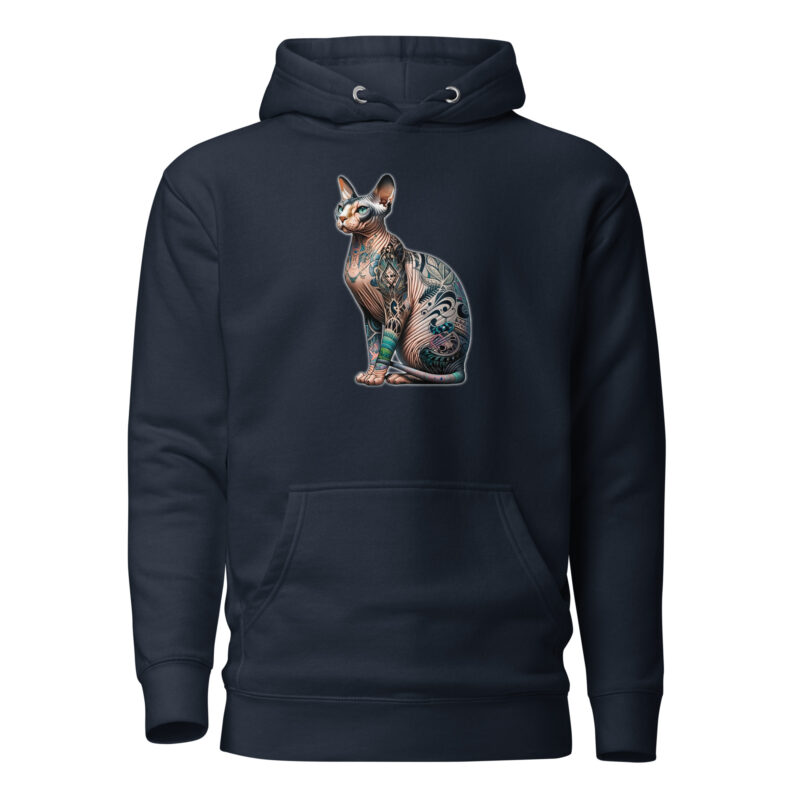 Majestätische Sphynx-Katze Unisex-Kapuzenpullover
