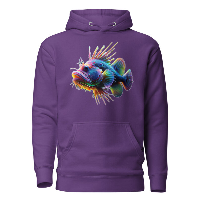 Neon-Stachel-Fisch Unisex-Hoodie