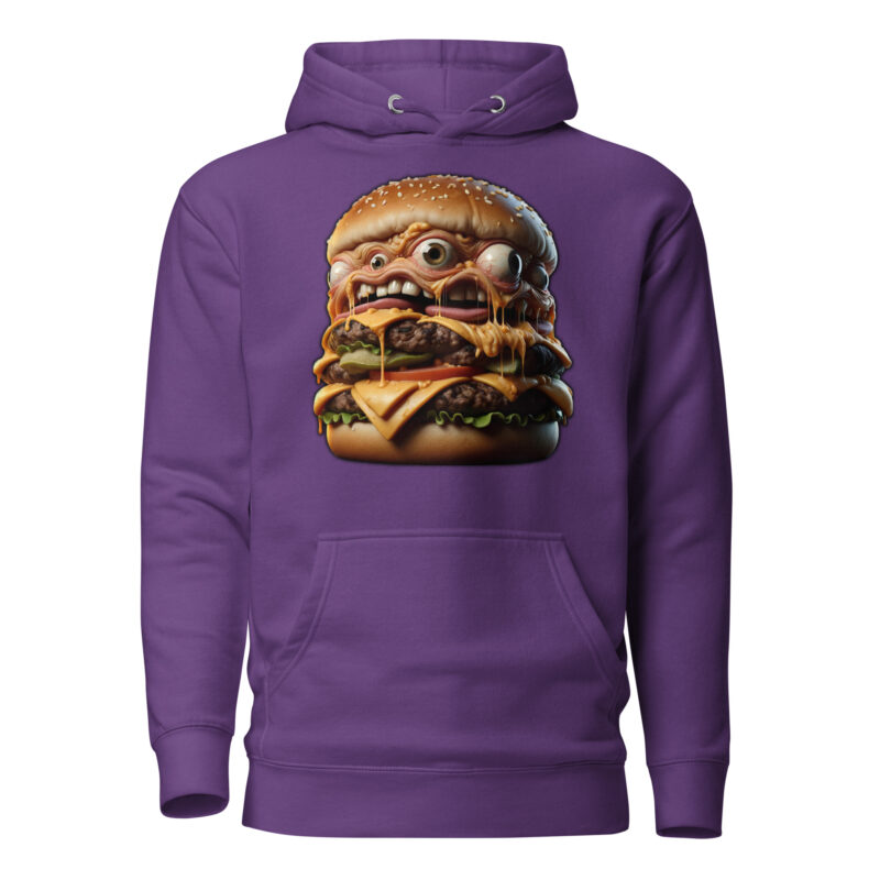 Verrückter Monster-Burger Unisex-Hoodie
