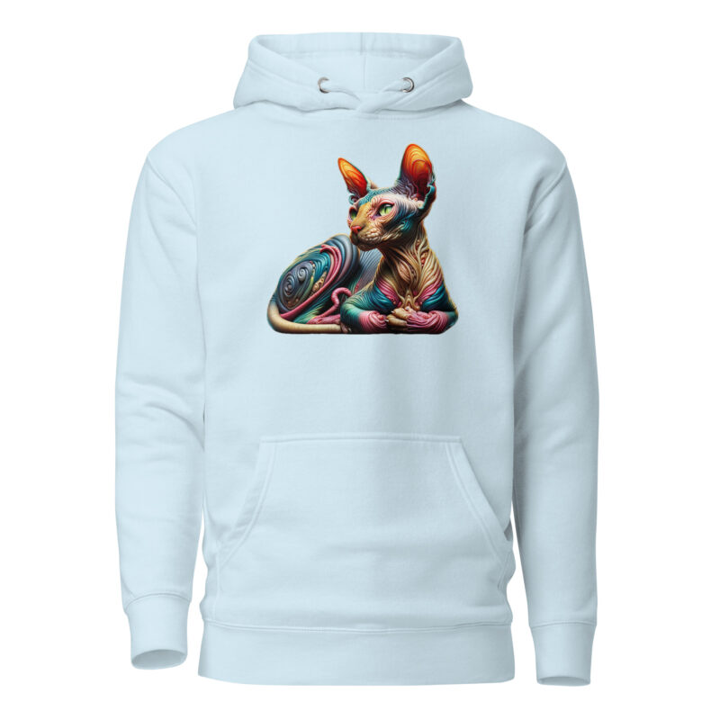 Psychedelische Sphinxkatze Unisex-Hoodie