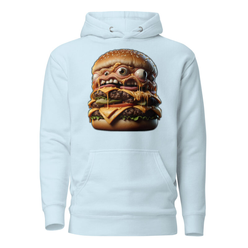 Verrückter Monster-Burger Unisex-Hoodie