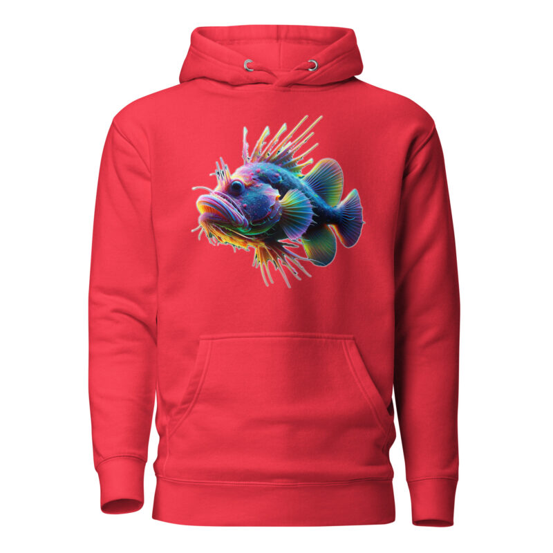 Neon-Stachel-Fisch Unisex-Hoodie