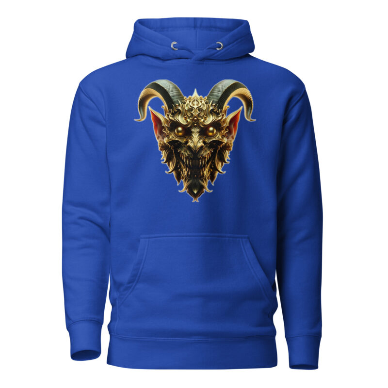 Goldener Dämonkopf Unisex-Hoodie