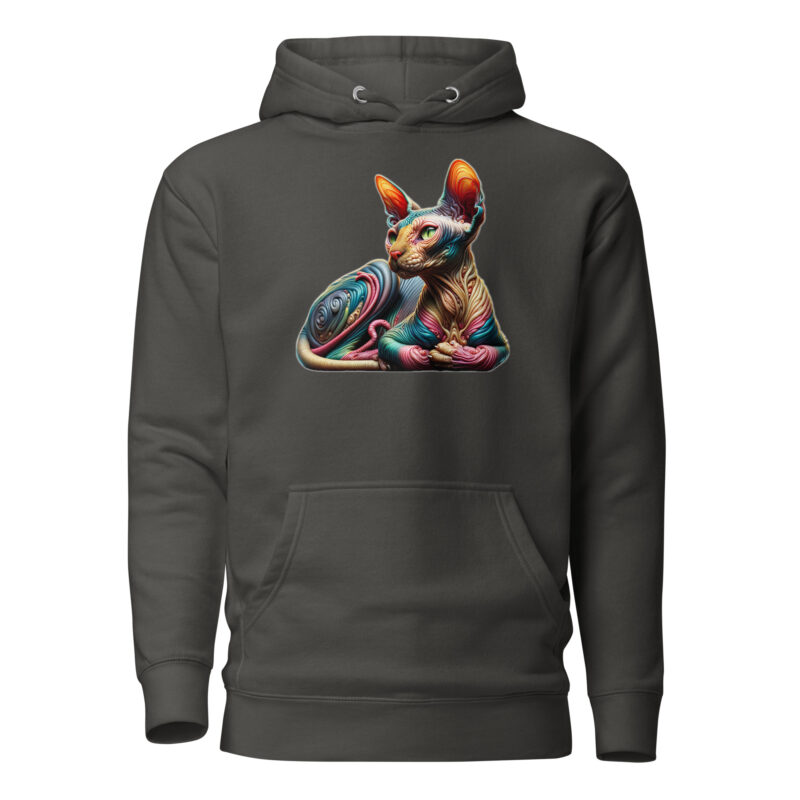 Psychedelische Sphinxkatze Unisex-Hoodie