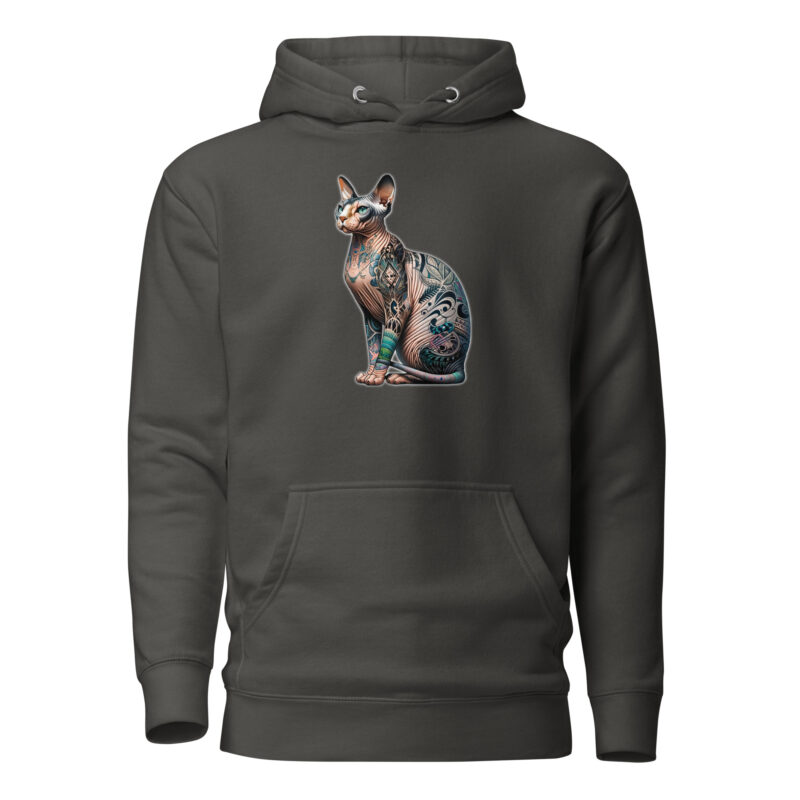 Majestätische Sphynx-Katze Unisex-Kapuzenpullover
