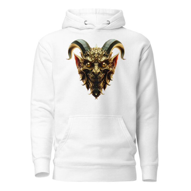 Goldener Dämonkopf Unisex-Hoodie