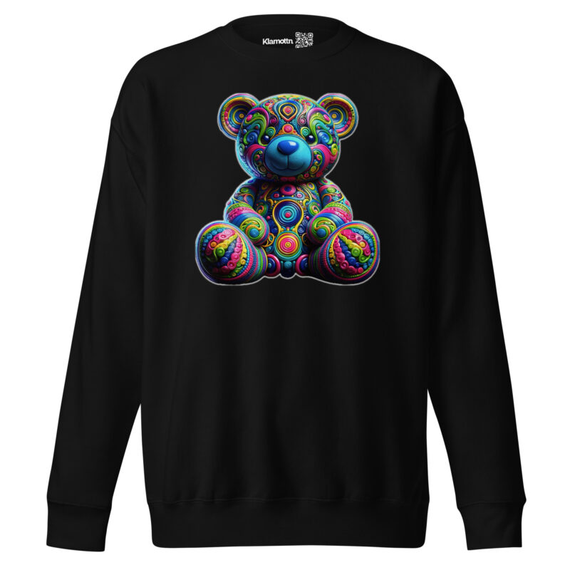 Bunter Psychedelic-Teddy Unisex-Premium-Pullover – Sweatshirts – klamottn.de