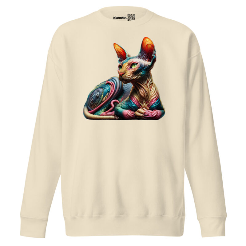 Psychedelische Sphinxkatze Unisex-Sweatshirt – Sweatshirts – klamottn.de