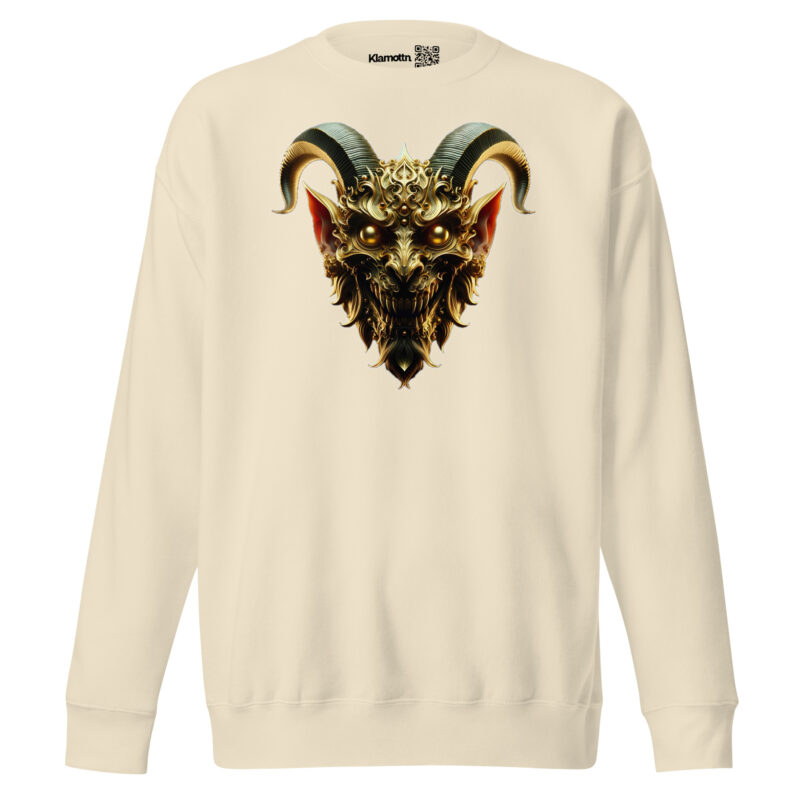Goldener Dämonkopf Unisex-Sweatshirt – Sweatshirts – klamottn.de