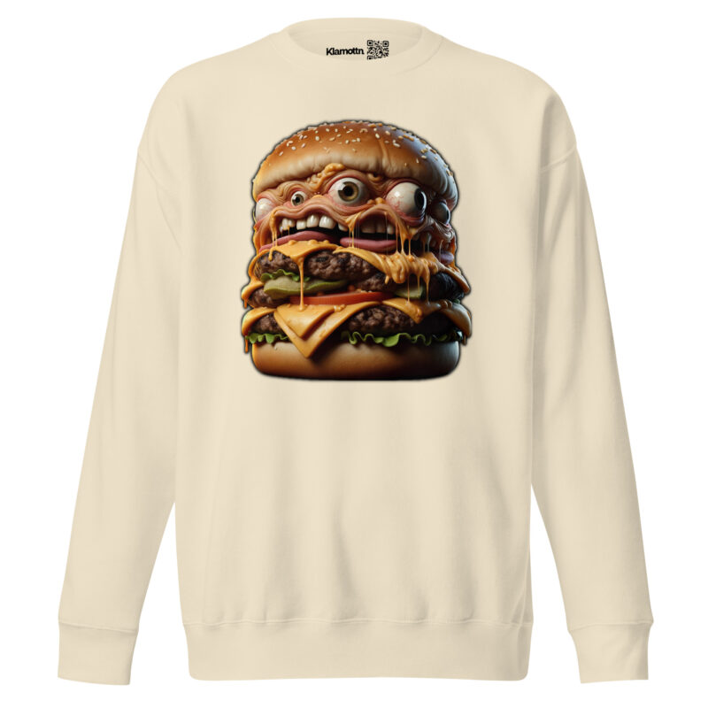 Verrückter Monster-Burger Unisex-Sweatshirt