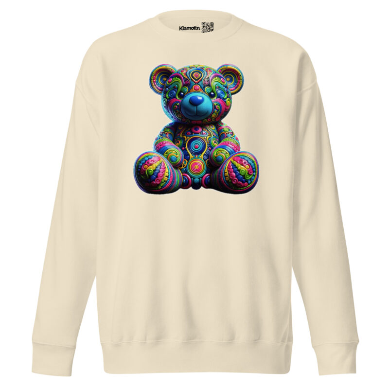 Bunter Psychedelic-Teddy Unisex-Premium-Pullover – Sweatshirts – klamottn.de