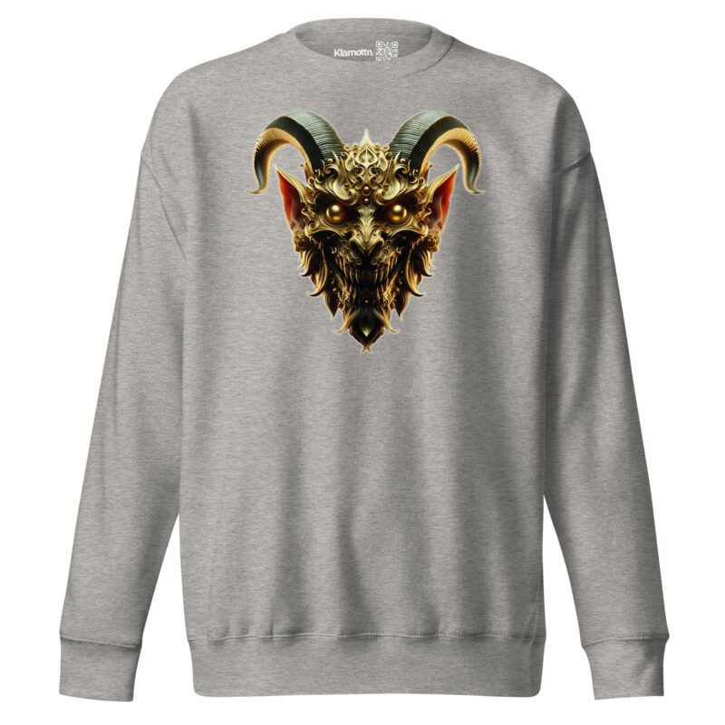 Goldener Dämonkopf Unisex-Sweatshirt – Sweatshirts – klamottn.de