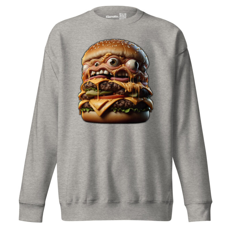 Verrückter Monster-Burger Unisex-Sweatshirt