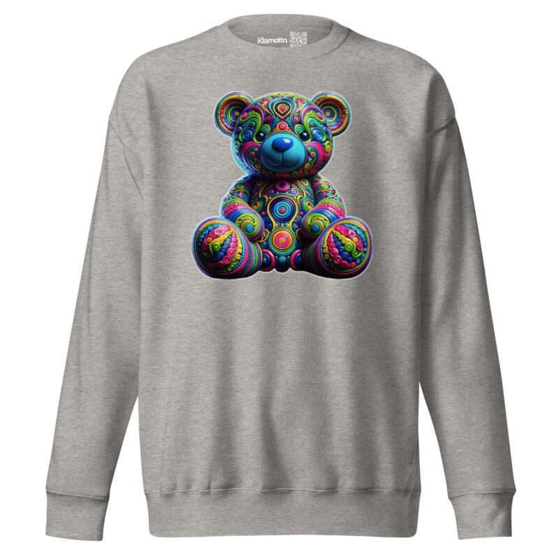 Bunter Psychedelic-Teddy Unisex-Premium-Pullover – Sweatshirts – klamottn.de