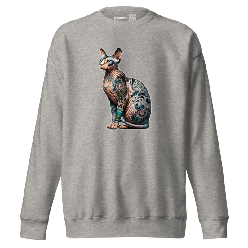 Majestätische Sphynx-Katze Unisex-Premium-Pullover