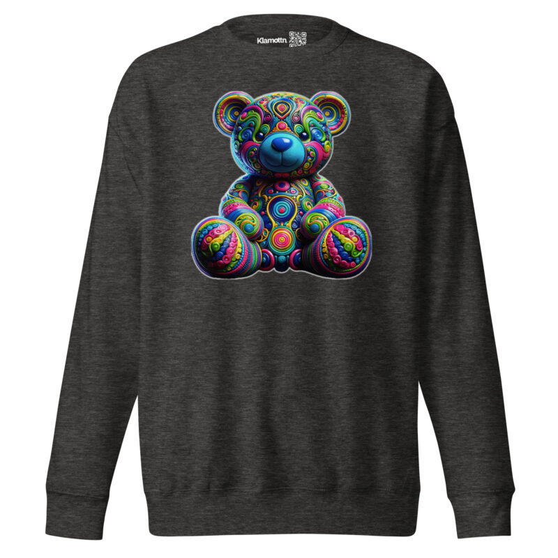 Bunter Psychedelic-Teddy Unisex-Premium-Pullover – Sweatshirts – klamottn.de