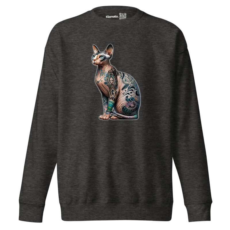 Majestätische Sphynx-Katze Unisex-Premium-Pullover