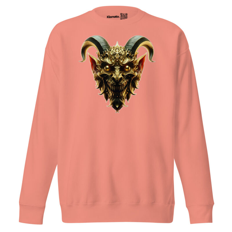 Goldener Dämonkopf Unisex-Sweatshirt – Sweatshirts – klamottn.de
