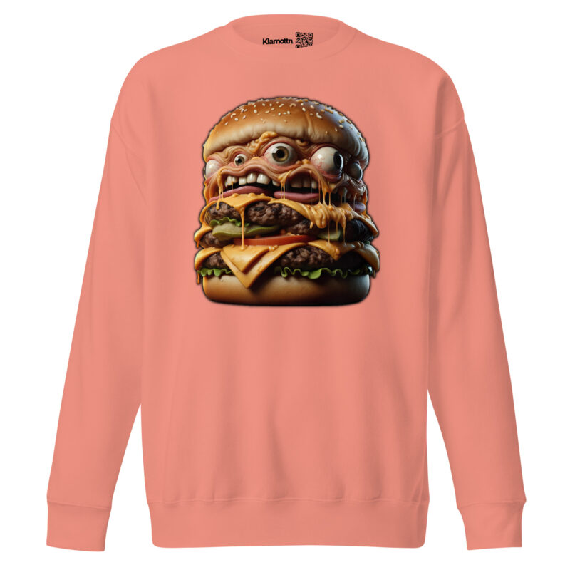 Verrückter Monster-Burger Unisex-Sweatshirt