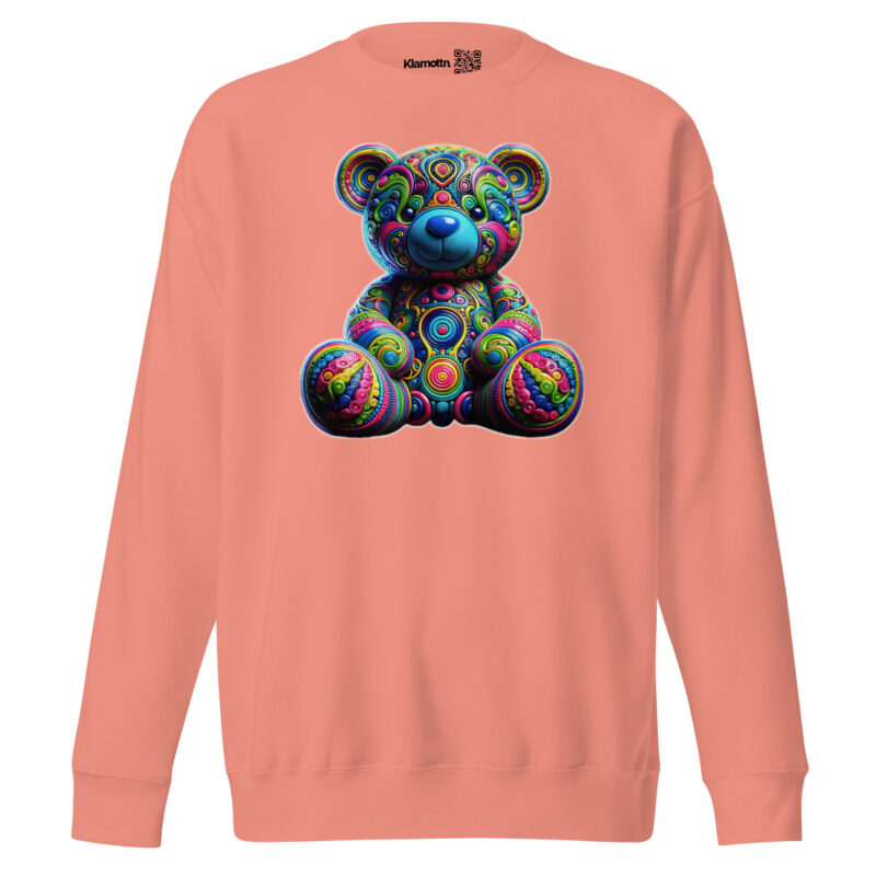 Bunter Psychedelic-Teddy Unisex-Premium-Pullover – Sweatshirts – klamottn.de