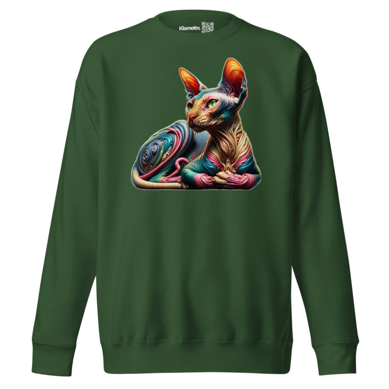Psychedelische Sphinxkatze Unisex-Sweatshirt – Sweatshirts – klamottn.de