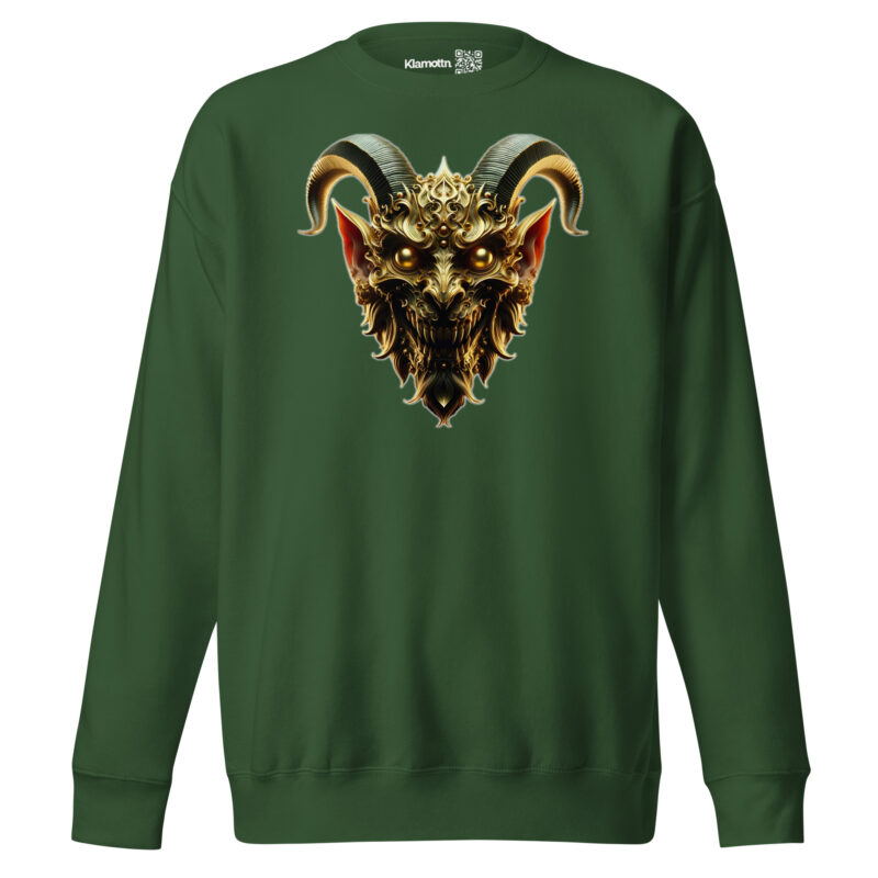 Goldener Dämonkopf Unisex-Sweatshirt – Sweatshirts – klamottn.de