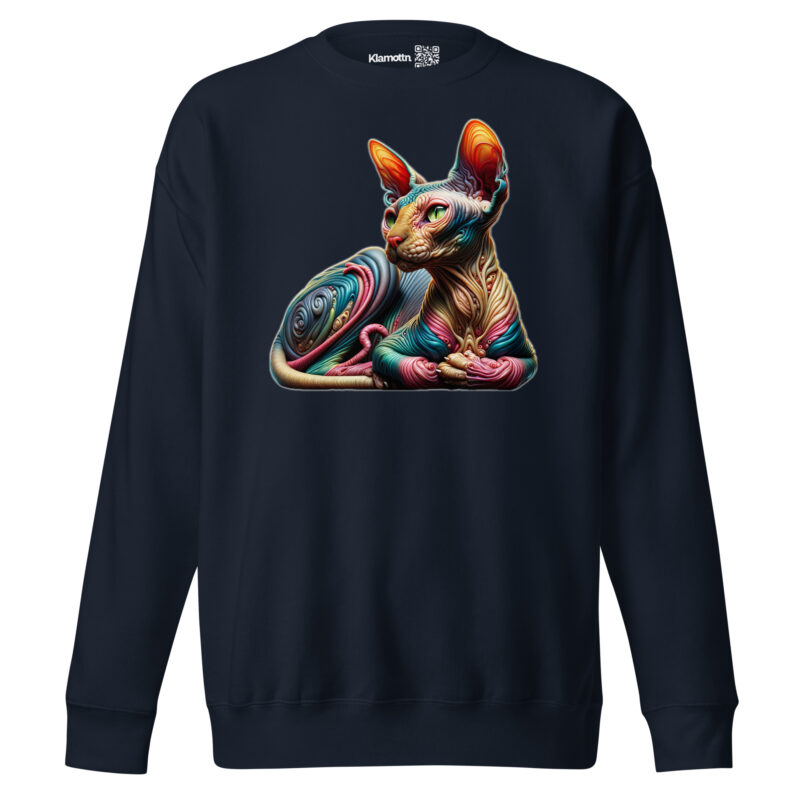 Psychedelische Sphinxkatze Unisex-Sweatshirt – Sweatshirts – klamottn.de
