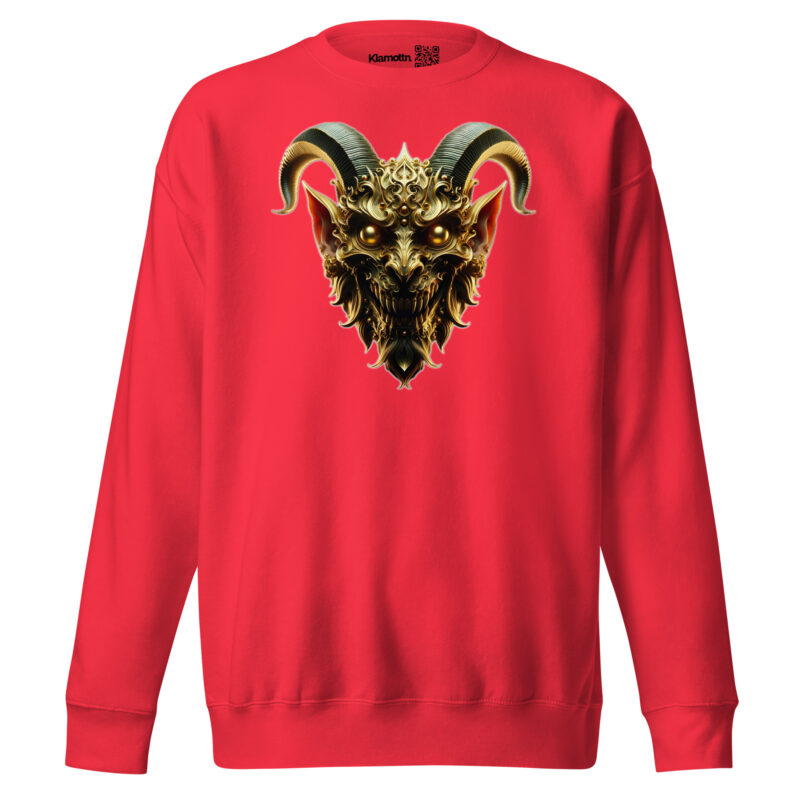 Goldener Dämonkopf Unisex-Sweatshirt – Sweatshirts – klamottn.de