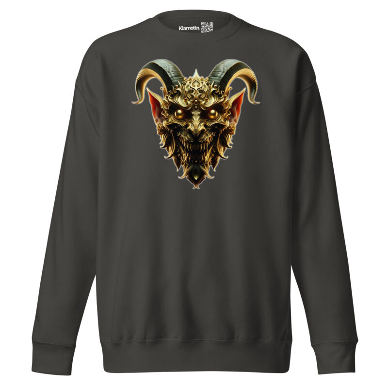 Goldener Dämonkopf Unisex-Sweatshirt – Sweatshirts – klamottn.de