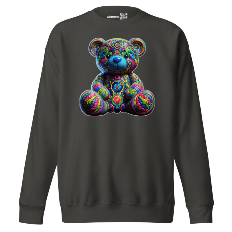 Bunter Psychedelic-Teddy Unisex-Premium-Pullover – Sweatshirts – klamottn.de