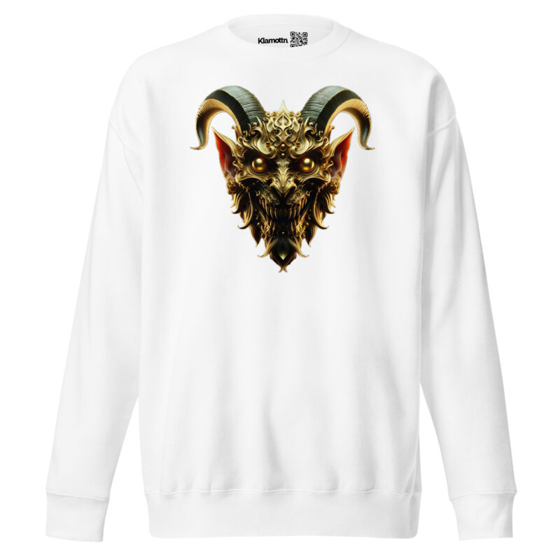 Goldener Dämonkopf Unisex-Sweatshirt – Sweatshirts – klamottn.de