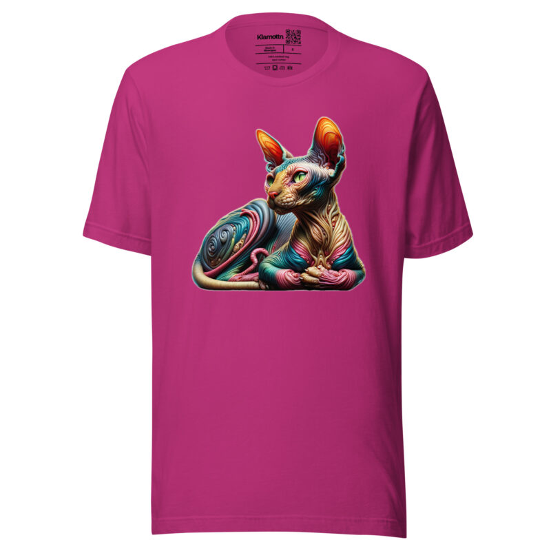 Psychedelic sphinxkatze unisex-t-shirt