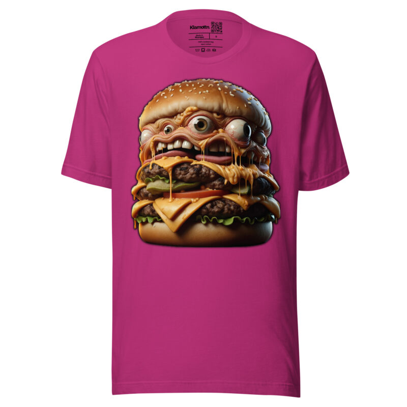Verrückter Monster-Burger Unisex-T-Shirt