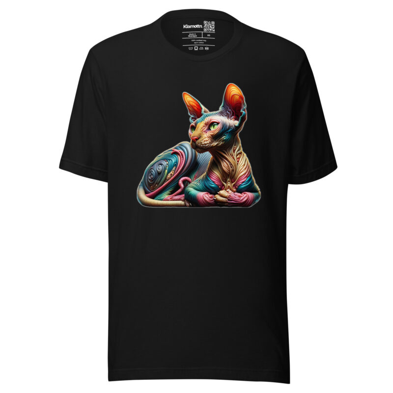 Psychedelic sphinxkatze unisex-t-shirt