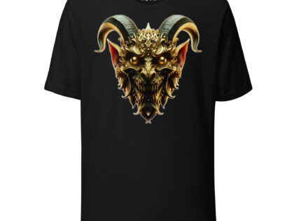 Goldener Dämonkopf Unisex-T-Shirt – T-Shirts – klamottn.de Goldener Dämonkopf Unisex-T-Shirt – T-Shirts – klamottn.de
