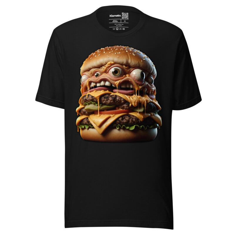 Verrückter Monster-Burger Unisex-T-Shirt