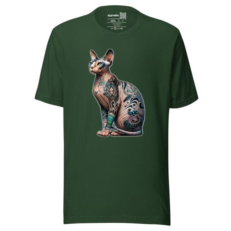 Majestätische Sphynx-Katze Unisex-T-Shirt