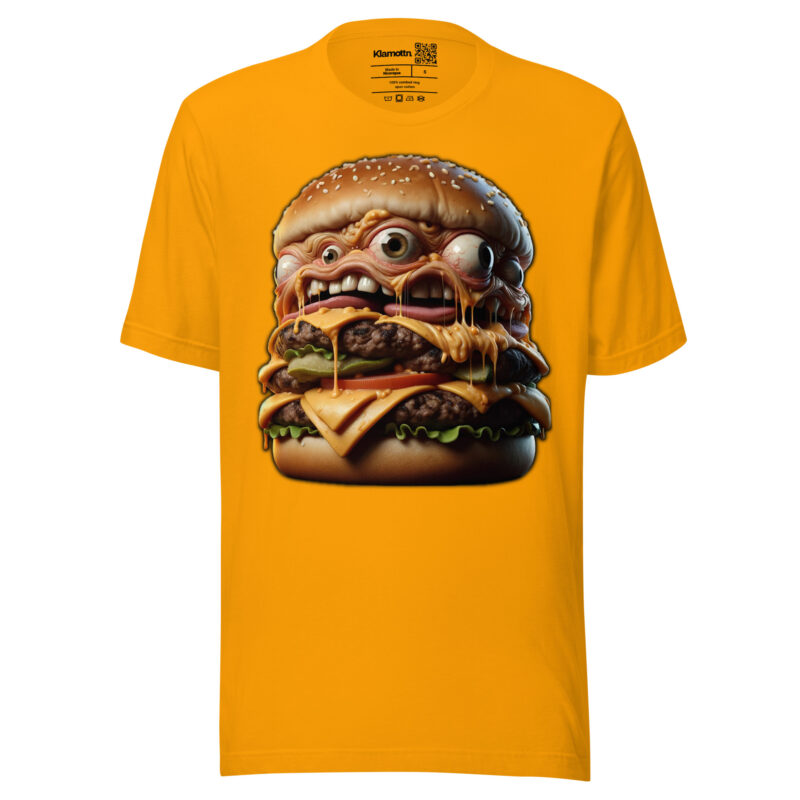 Verrückter Monster-Burger Unisex-T-Shirt