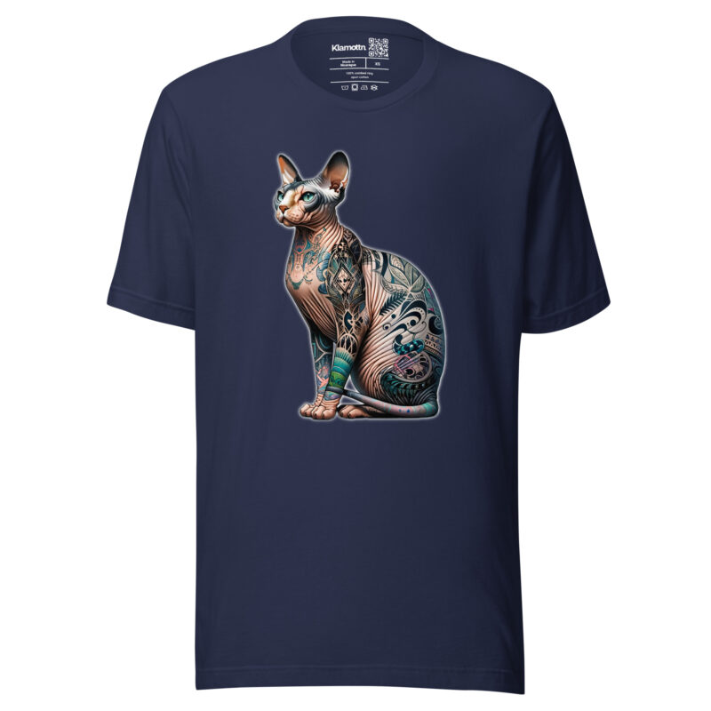 Majestätische Sphynx-Katze Unisex-T-Shirt