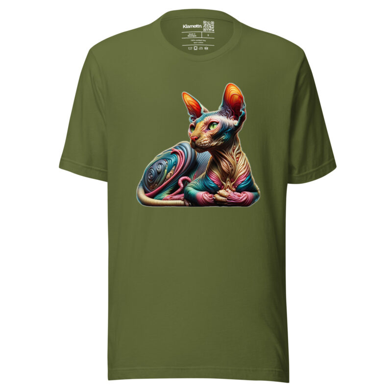 Psychedelic sphinxkatze unisex-t-shirt
