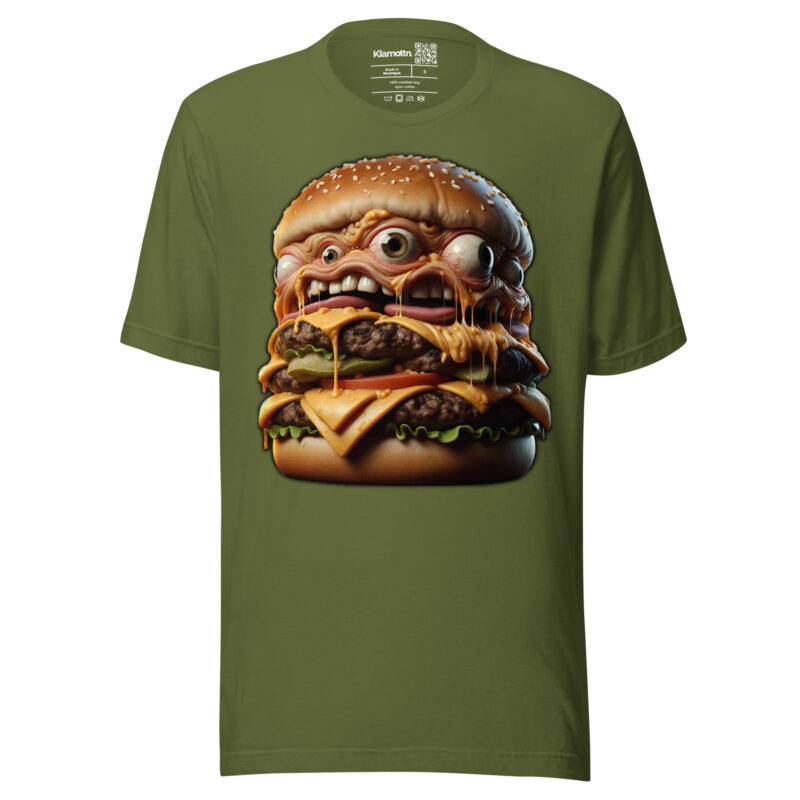 Verrückter Monster-Burger Unisex-T-Shirt