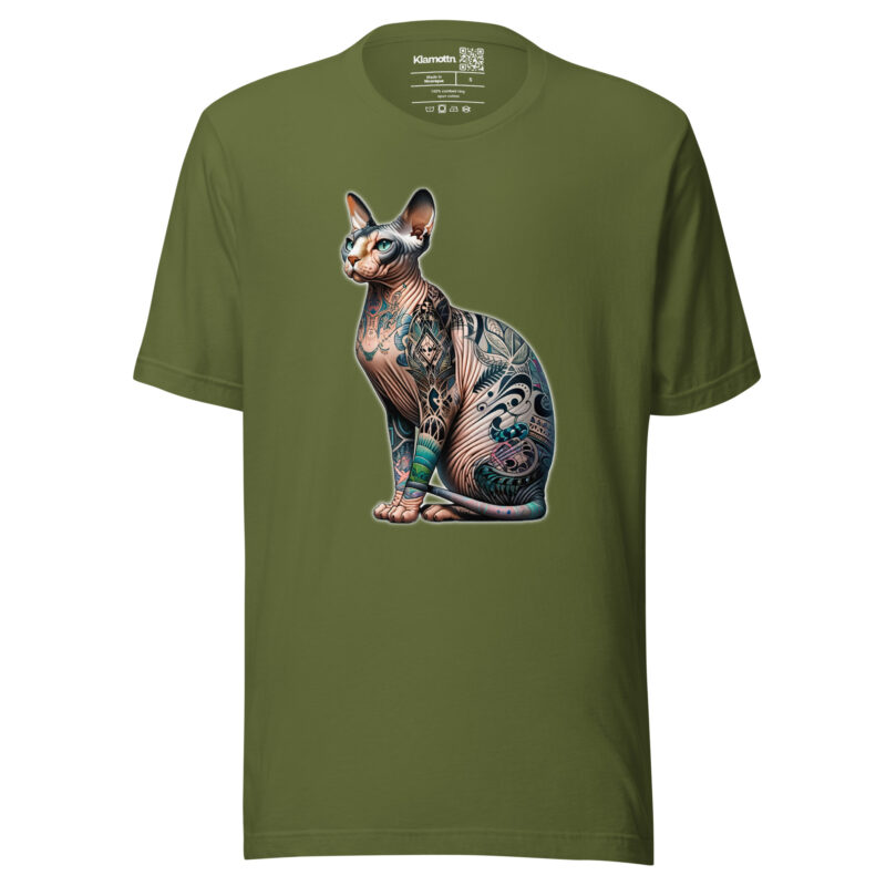 Majestätische Sphynx-Katze Unisex-T-Shirt