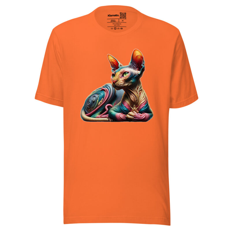 Psychedelic sphinxkatze unisex-t-shirt