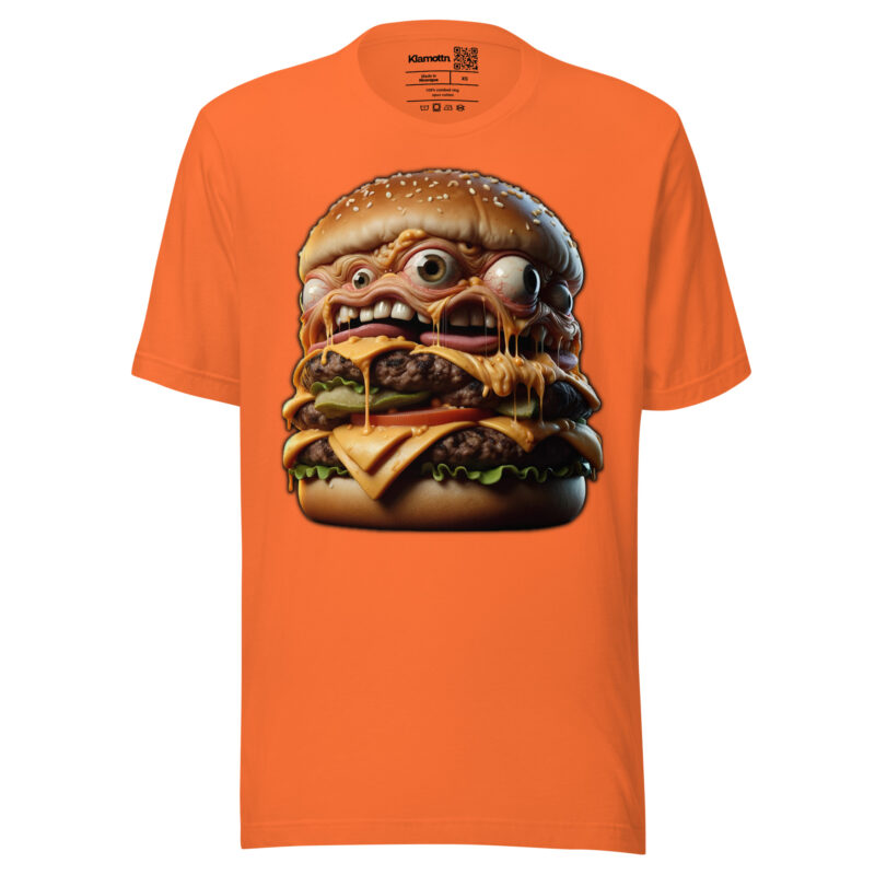 Verrückter Monster-Burger Unisex-T-Shirt