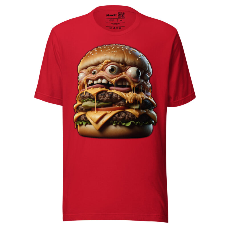 Verrückter Monster-Burger Unisex-T-Shirt